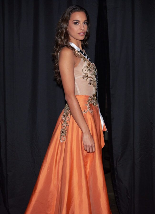 Rahima Dirkse, Miss Netherlands 2018 backstage during the MISS UNIVERSE® Preliminary Competition at IMPACT Arena in Bangkok, Thailand on Thursday, December 13th. The Miss Universe contestants have been touring, filming, rehearsing and preparing to compete for the Miss Universe crown in Bangkok, Thailand. Tune in to the FOX telecast at 7:00 PM ET live/PT tape-delayed on Sunday, December 16, 2018 from the IMPACT Arena in Bangkok, Thailand to see who will become the next Miss Universe. HO/The Miss Universe Organization