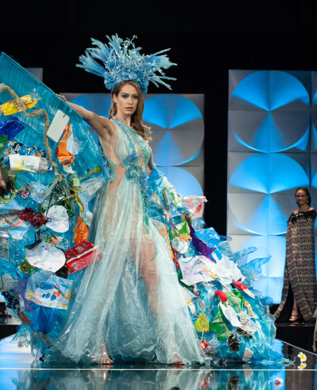 Sharon Pieksma, Miss Netherlands 2019 on stage during the National Costume Show at the Marriott Marquis in Atlanta on Friday, December 6, 2019. The National Costume Show is an international tradition where contestants display an authentic costume of choice that best represents the culture of their home country. The Miss Universe contestants are touring, filming, rehearsing and preparing to compete for the Miss Universe crown in Atlanta. Tune in to the FOX telecast at 7:00 PM ET on Sunday, December 8, 2019 live from Tyler Perry Studios in Atlanta to see who will become the next Miss Universe. HO/The Miss Universe Organization